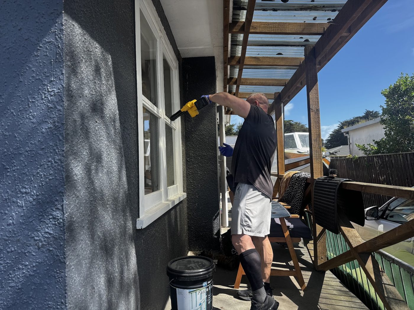 Exterior house wash