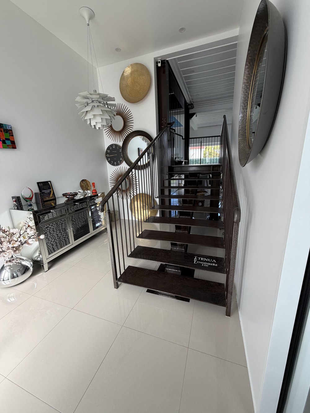 The entrance and stairway of a client's Foxton home after a VEE4CLEAN clean